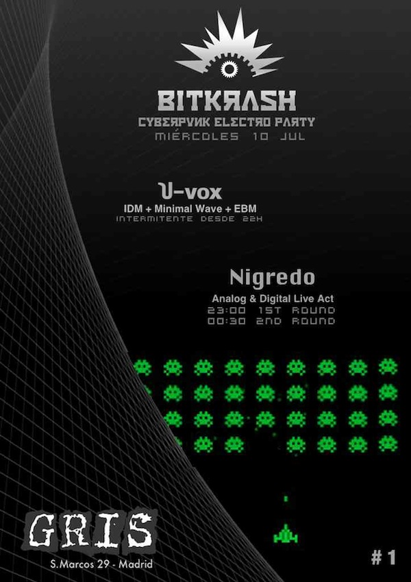BitKrash cyberpunk electro party at Gris